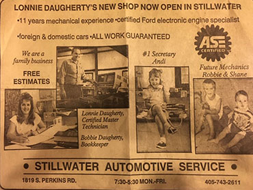 Opening 11 years | Stillwater Auto Repair